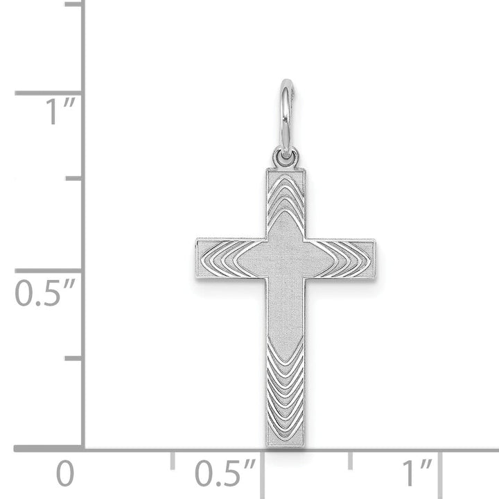 Lovely Rita's Pendants & Charms Sterling Silver Laser Designed Cross Pendant