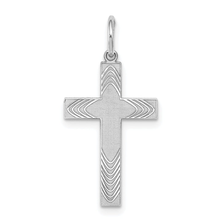 Lovely Rita's Pendants & Charms Sterling Silver Laser Designed Cross Pendant