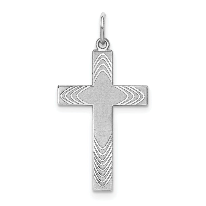 Lovely Rita's Pendants & Charms Sterling Silver Laser Designed Cross Pendant