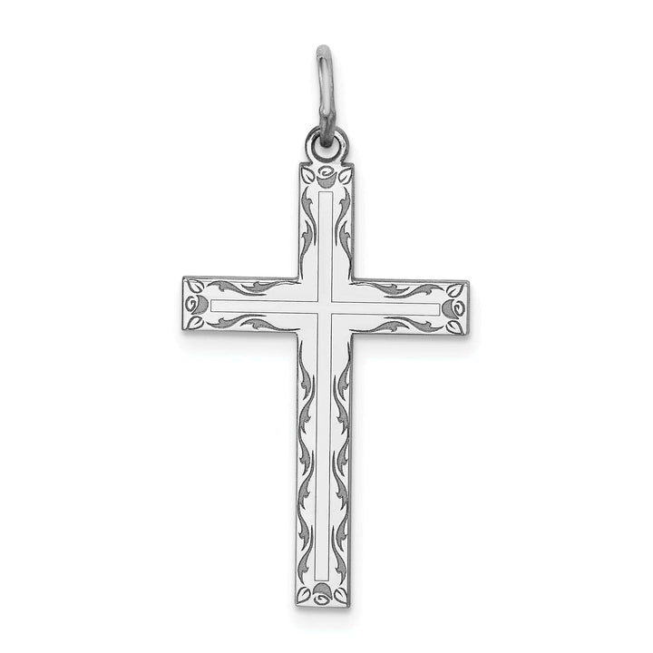 Lovely Rita's Pendants & Charms Sterling Silver Laser Designed Cross Pendant
