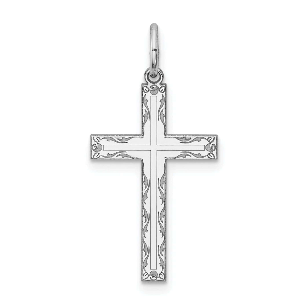 Lovely Rita's Pendants & Charms Sterling Silver Laser Designed Cross Pendant