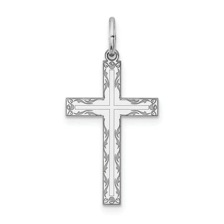 Lovely Rita's Pendants & Charms Sterling Silver Laser Designed Cross Pendant