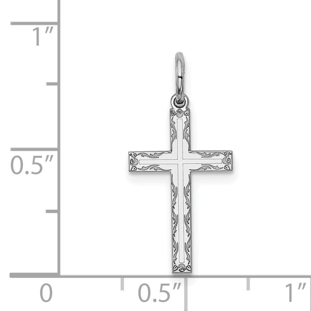 Lovely Rita's Pendants & Charms Sterling Silver Laser Designed Cross Pendant