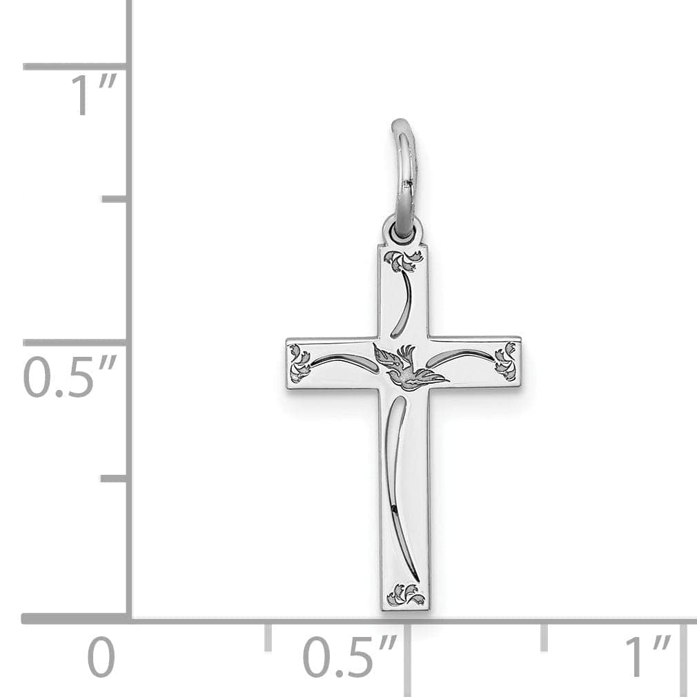 Lovely Rita's Pendants & Charms Sterling Silver Laser Designed Cross Pendant