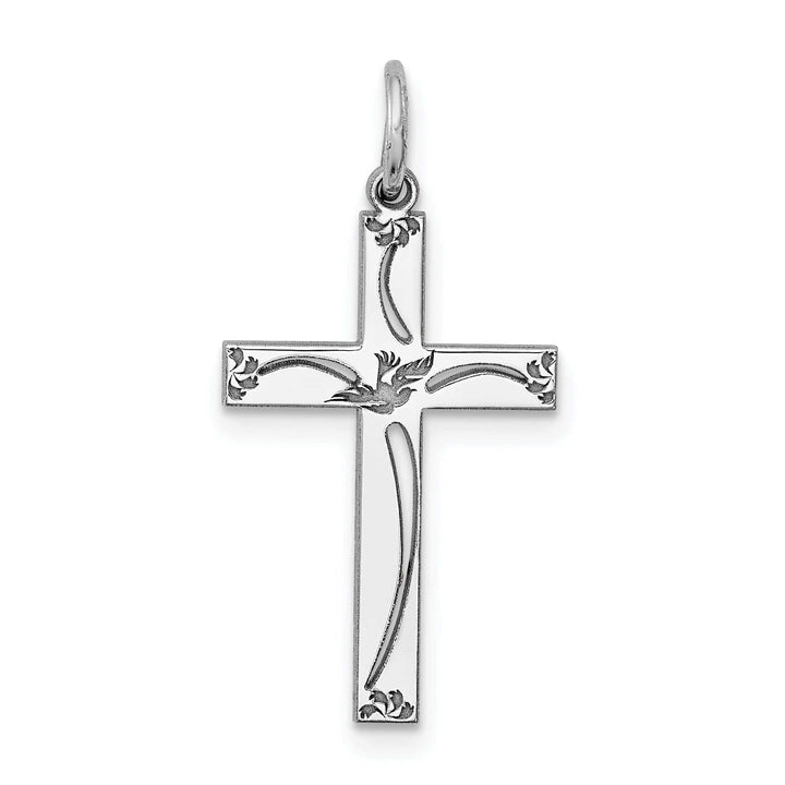 Lovely Rita's Pendants & Charms Sterling Silver Laser Designed Cross Pendant