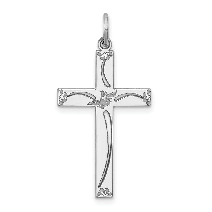 Lovely Rita's Pendants & Charms Sterling Silver Laser Designed Cross Pendant