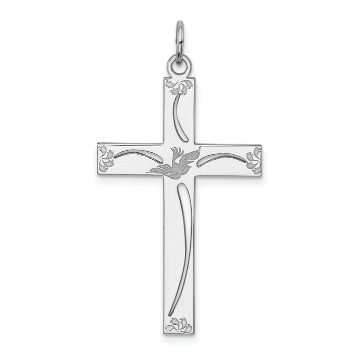 Lovely Rita's Pendants & Charms Sterling Silver Laser Designed Cross Pendant