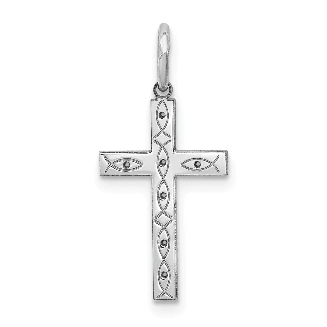Lovely Rita's Pendants & Charms Sterling Silver Laser Designed Cross Pendant