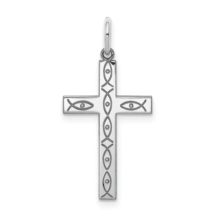Lovely Rita's Pendants & Charms Sterling Silver Laser Designed Cross Pendant