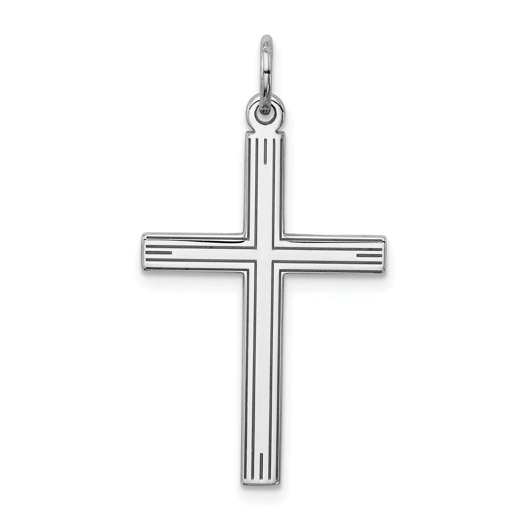Lovely Rita's Pendants & Charms Sterling Silver Laser Designed Cross Pendant