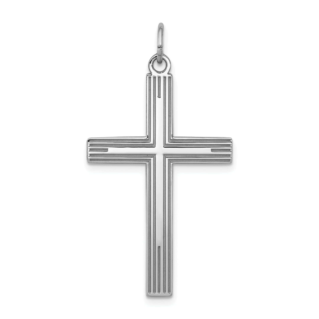 Lovely Rita's Pendants & Charms Sterling Silver Laser Designed Cross Pendant