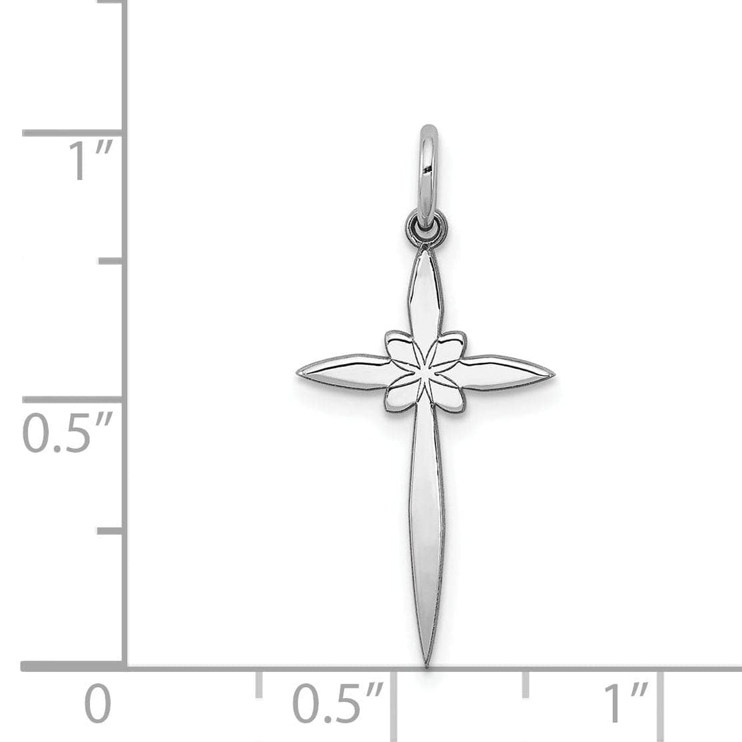 Lovely Rita's Pendants & Charms Sterling Silver Laser Designed Cross Pendant