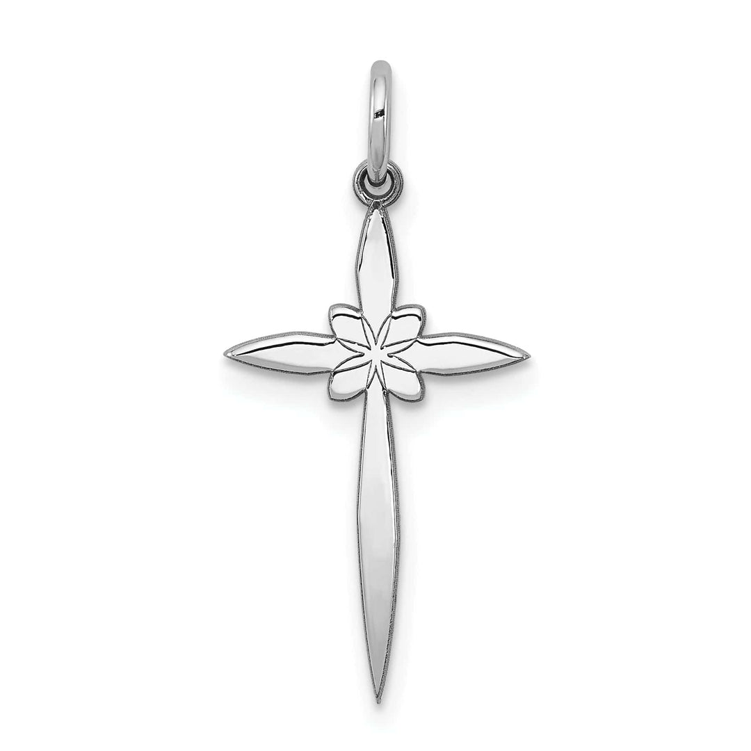 Lovely Rita's Pendants & Charms Sterling Silver Laser Designed Cross Pendant