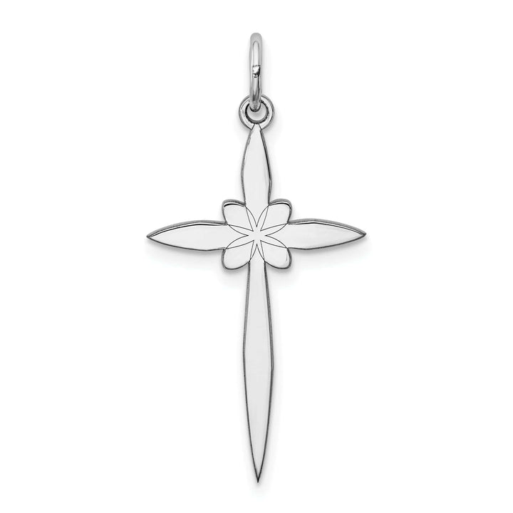 Lovely Rita's Pendants & Charms Sterling Silver Laser Designed Cross Pendant