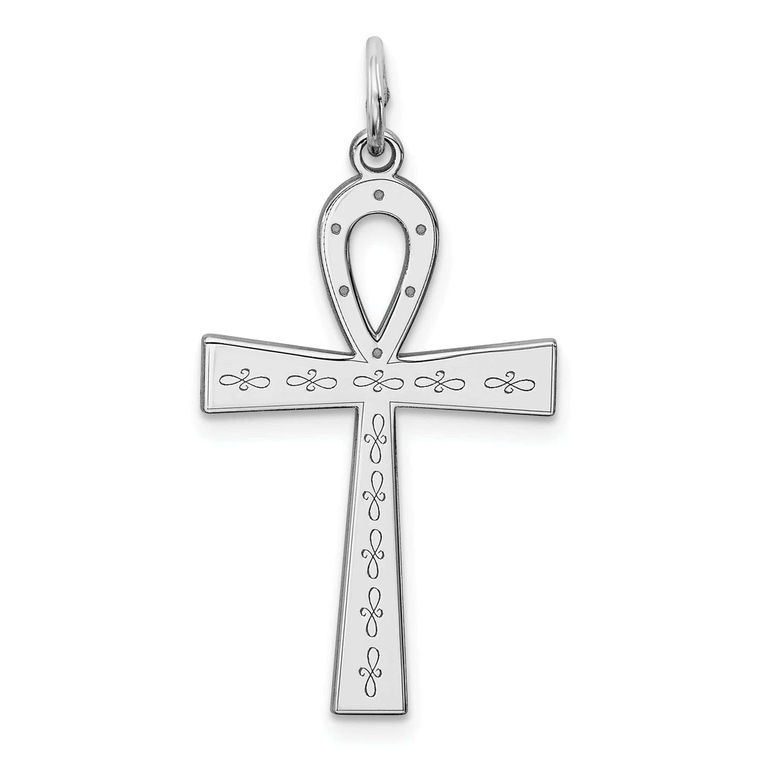 Lovely Rita's Pendants & Charms Sterling Silver Laser Designed Cross Pendant
