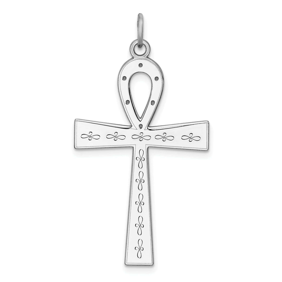 Lovely Rita's Pendants & Charms Sterling Silver Laser Designed Cross Pendant