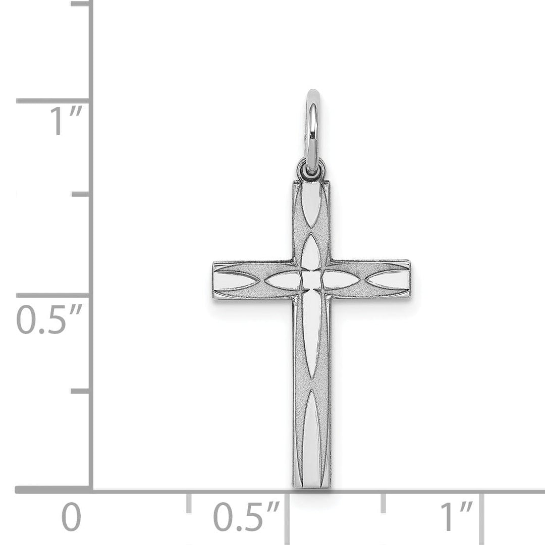 Lovely Rita's Pendants & Charms Sterling Silver Laser Designed Cross Pendant