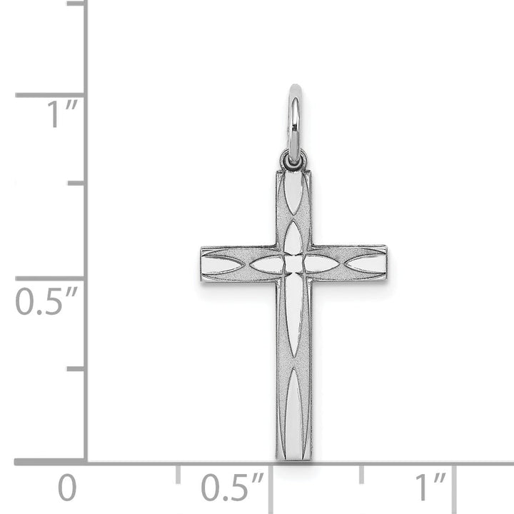 Lovely Rita's Pendants & Charms Sterling Silver Laser Designed Cross Pendant