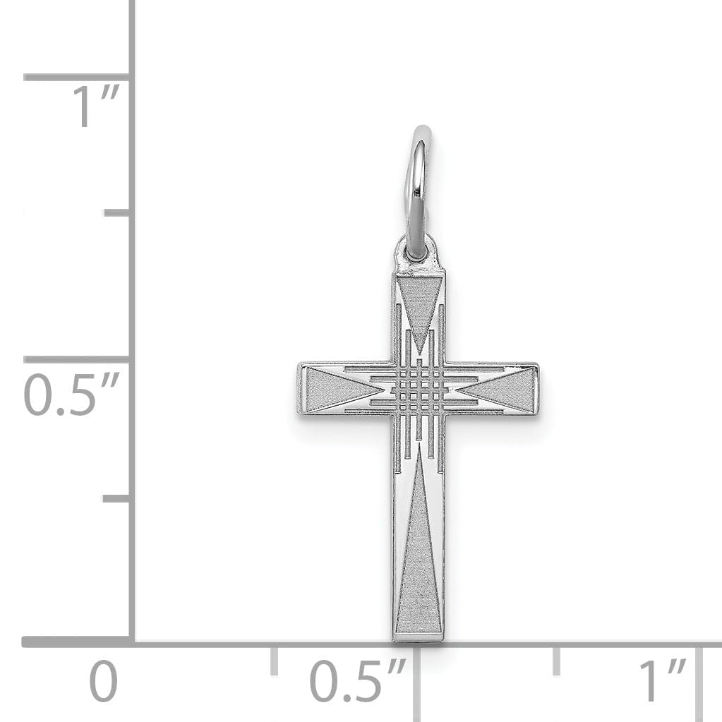 Lovely Rita's Pendants & Charms Sterling Silver Laser Designed Cross Pendant