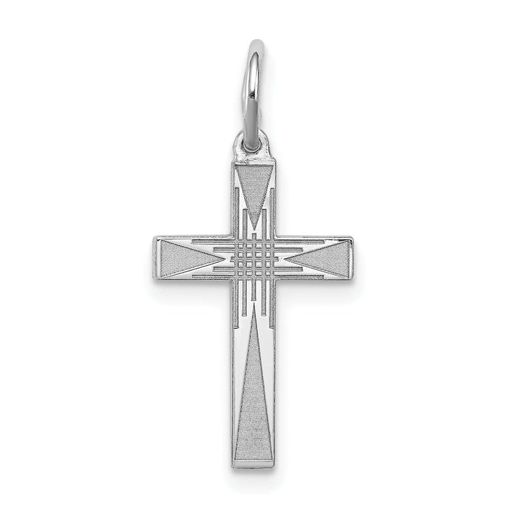 Lovely Rita's Pendants & Charms Sterling Silver Laser Designed Cross Pendant