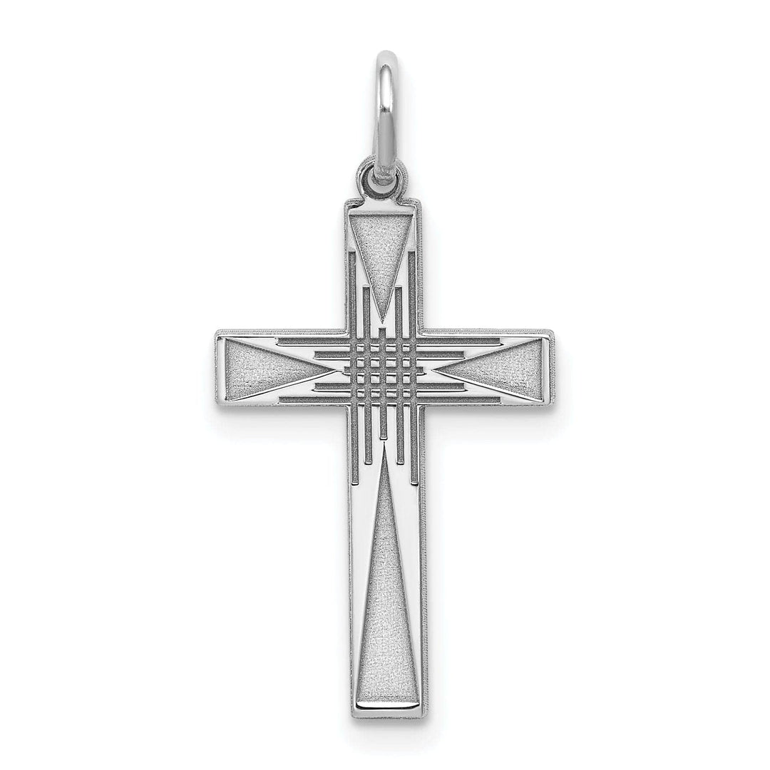 Lovely Rita's Pendants & Charms Sterling Silver Laser Designed Cross Pendant