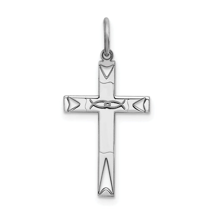 Lovely Rita's Pendants & Charms Sterling Silver Laser Designed Cross Pendant