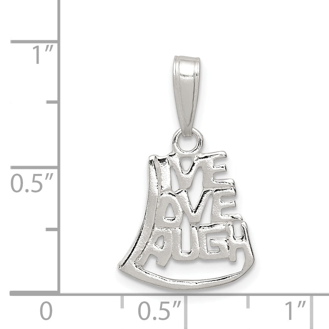 Lovely Rita's Pendants & Charms Sterling Silver Live Love Laugh Talking Charm