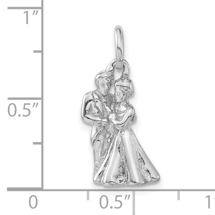 Lovely Rita's Pendants & Charms Sterling Silver Man and Woman Embracing Charm