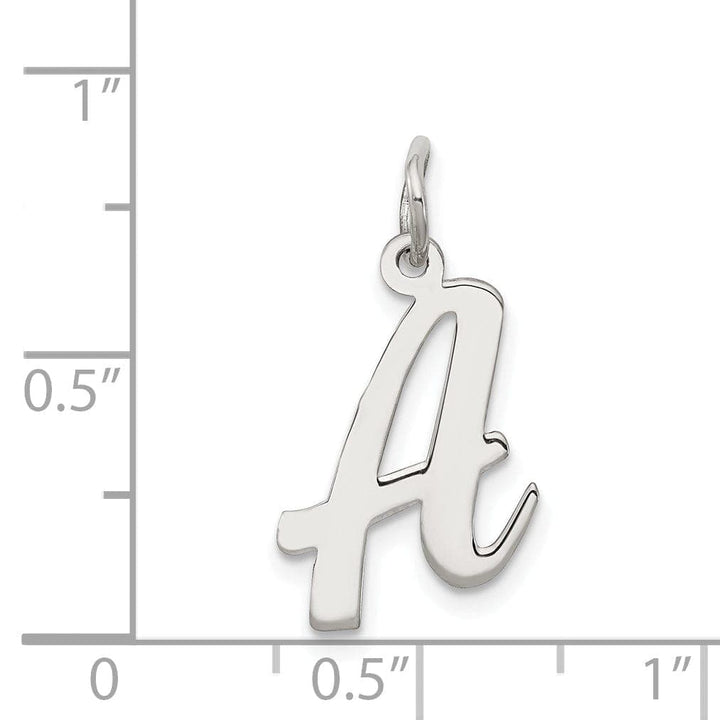 Lovely Rita's Pendants & Charms Sterling Silver Medium Script Initial A Charm