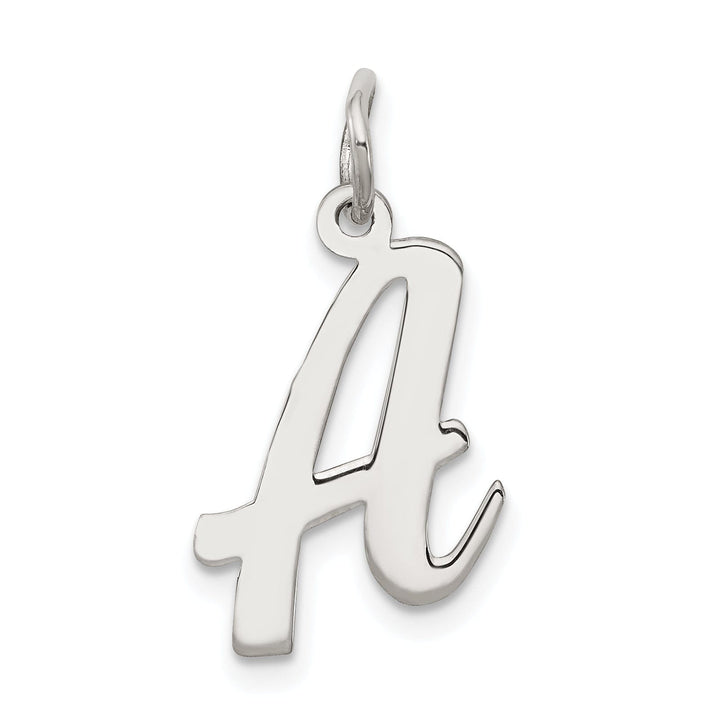Lovely Rita's Pendants & Charms Sterling Silver Medium Script Initial A Charm