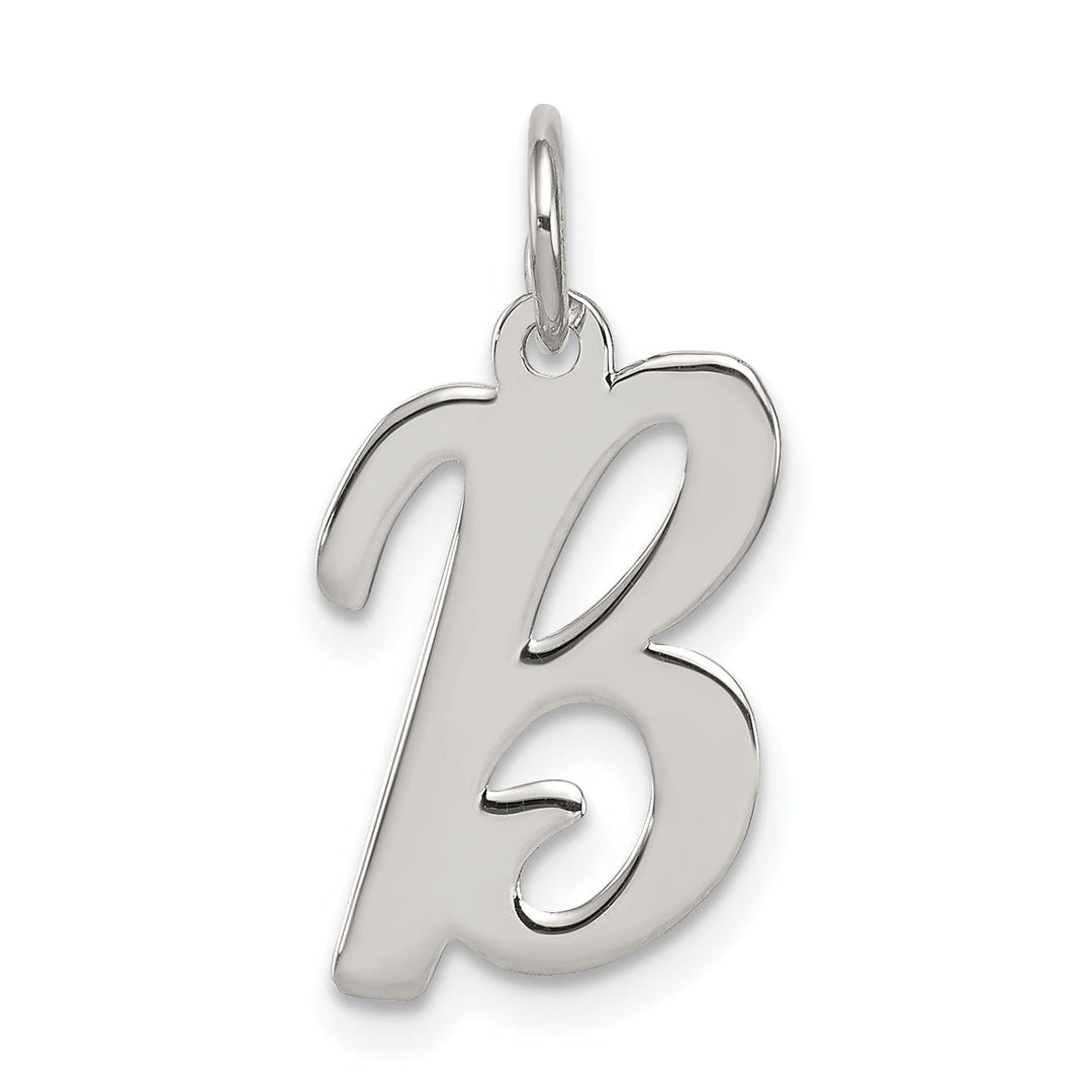 Lovely Rita's Pendants & Charms Sterling Silver Medium Script Initial B Charm