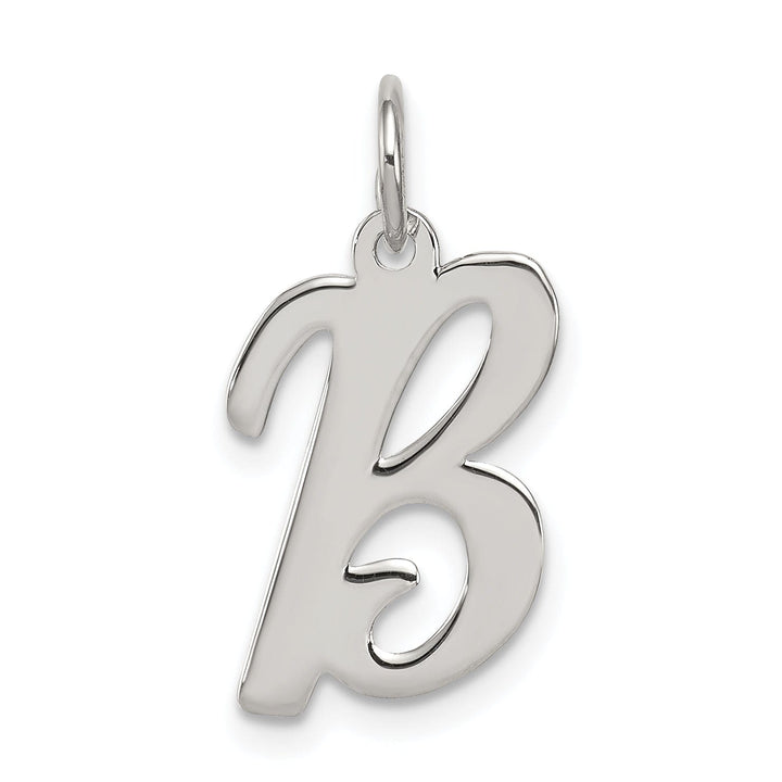 Lovely Rita's Pendants & Charms Sterling Silver Medium Script Initial B Charm