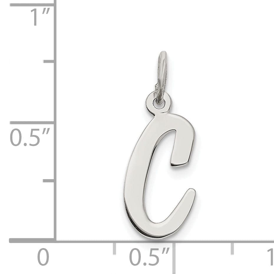 Lovely Rita's Pendants & Charms Sterling Silver Medium Script Initial C Charm
