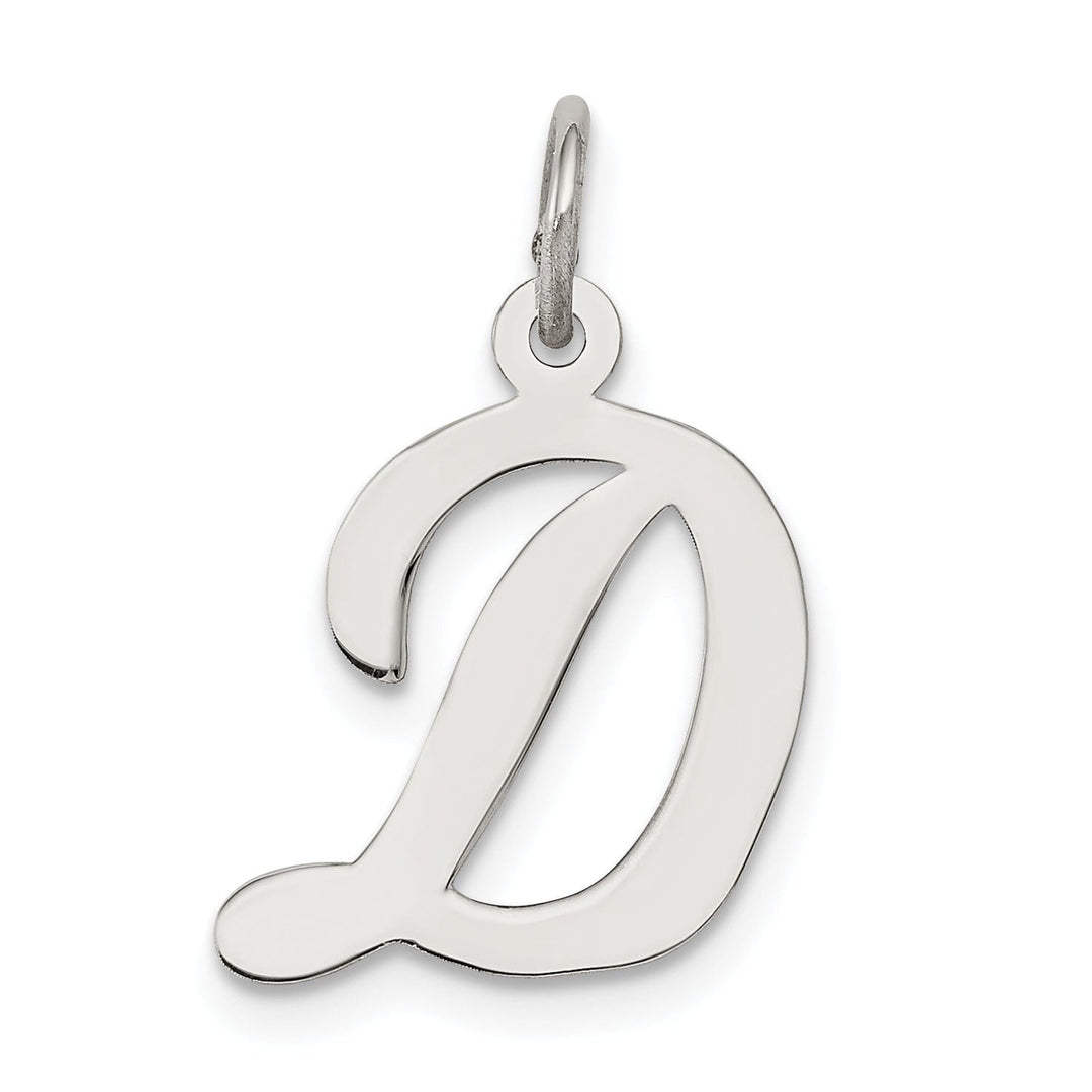 Lovely Rita's Pendants & Charms Sterling Silver Medium Script Initial D Charm