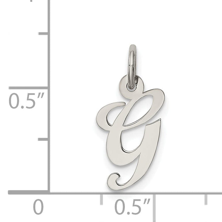 Lovely Rita's Pendants & Charms Sterling Silver Medium Script Initial G Charm