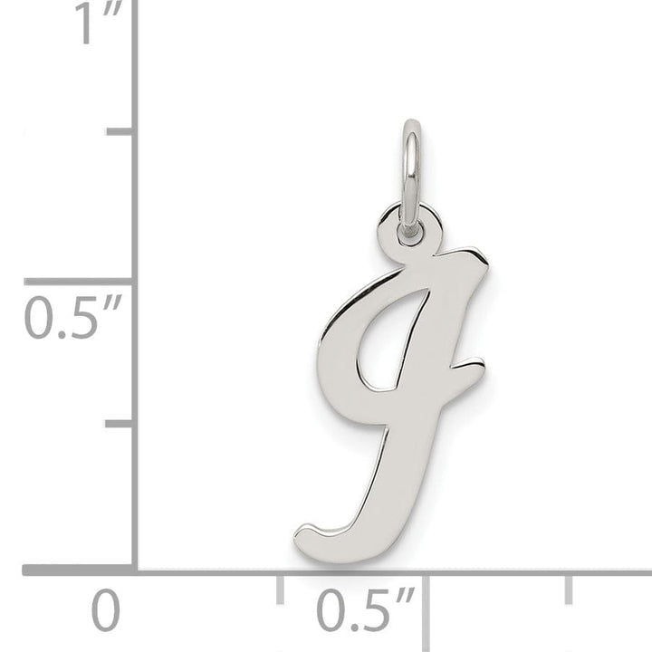 Lovely Rita's Pendants & Charms Sterling Silver Medium Script Initial I Charm