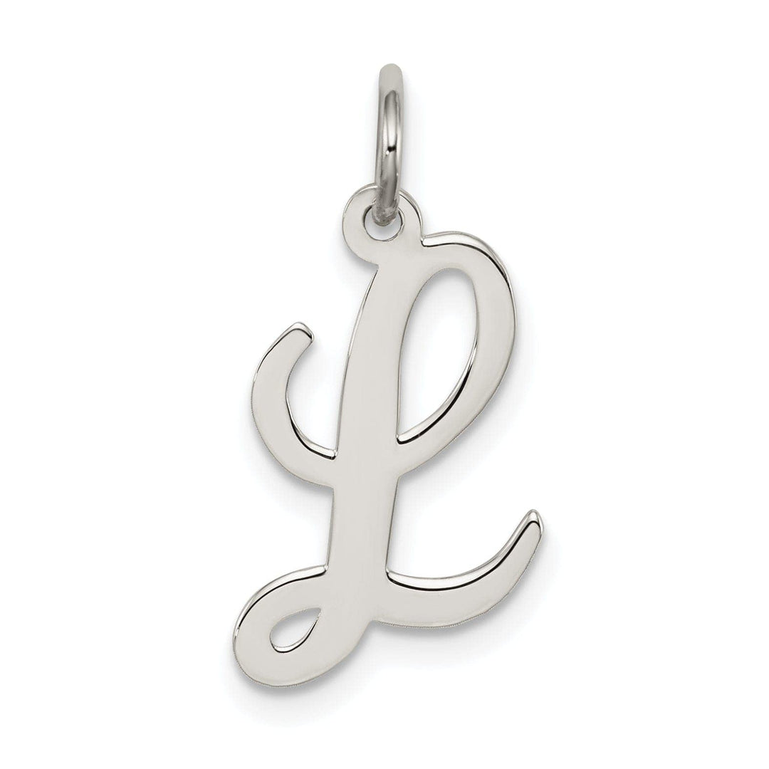 Lovely Rita's Pendants & Charms Sterling Silver Medium Script Initial L Charm