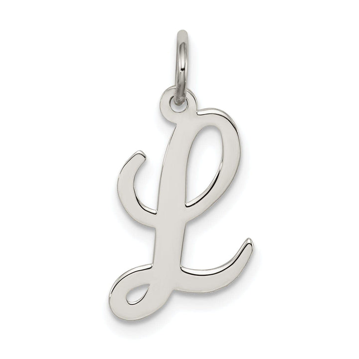 Lovely Rita's Pendants & Charms Sterling Silver Medium Script Initial L Charm