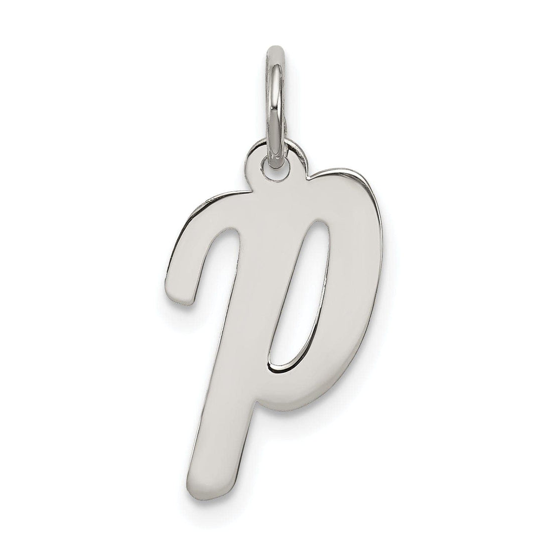 Lovely Rita's Pendants & Charms Sterling Silver Medium Script Initial P Charm