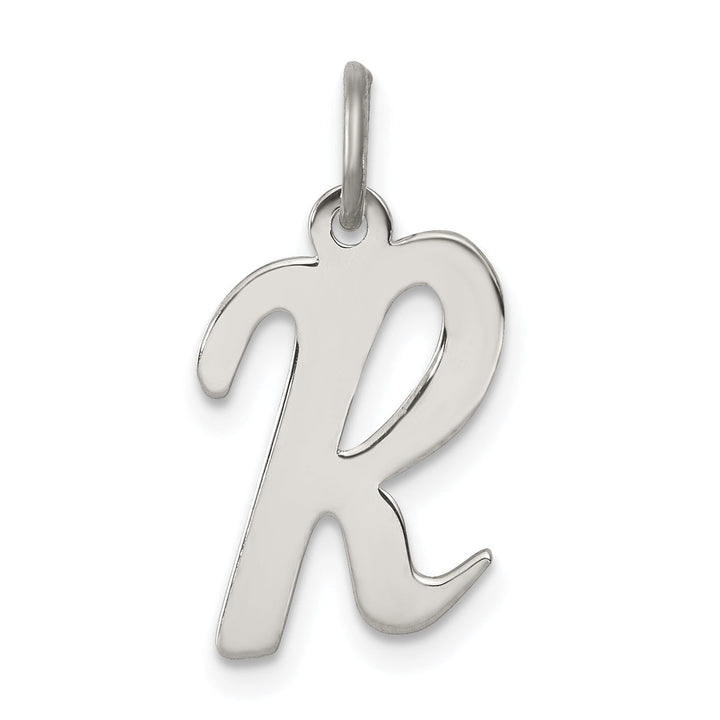 Lovely Rita's Pendants & Charms Sterling Silver Medium Script Initial R Charm
