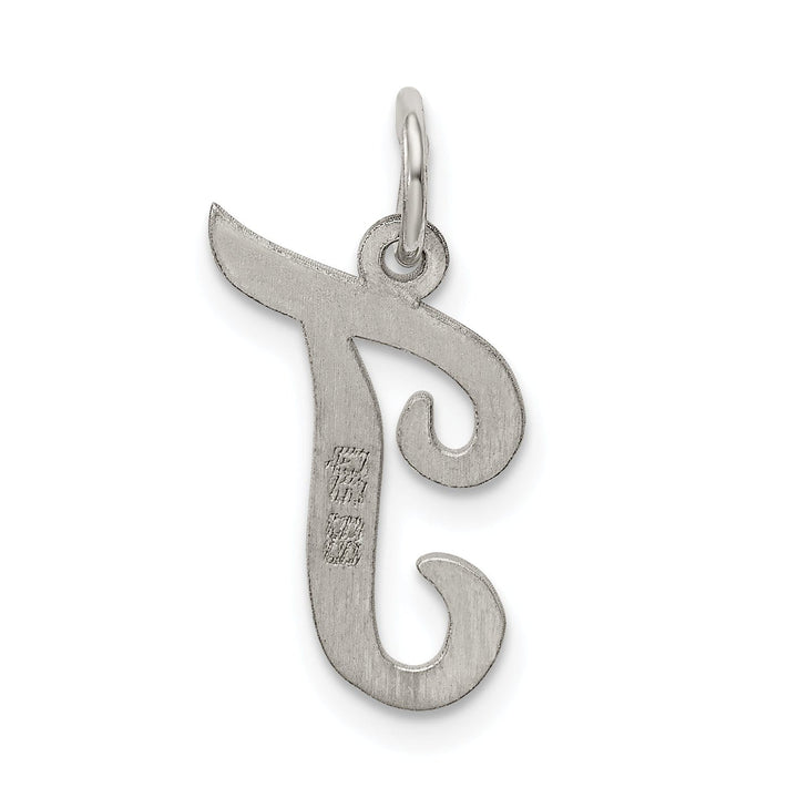 Lovely Rita's Pendants & Charms Sterling Silver Medium Script Initial T Charm