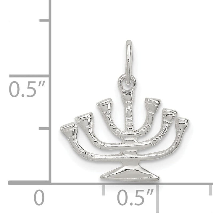 Lovely Rita's Pendants & Charms Sterling Silver Menorah Charm Pendant