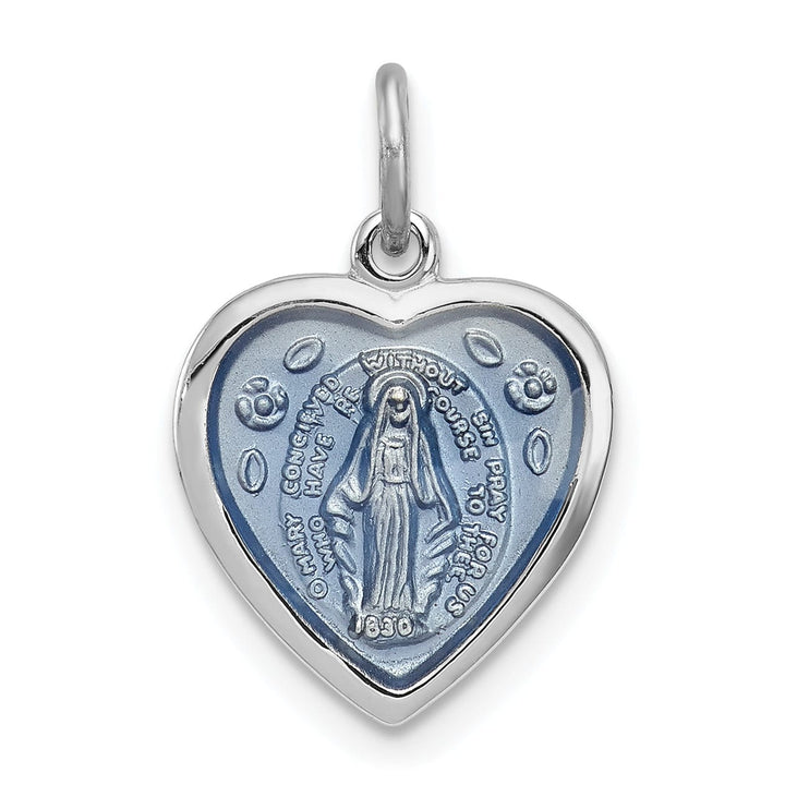 Lovely Rita's Pendants & Charms Sterling Silver Miraculous Heart Medal