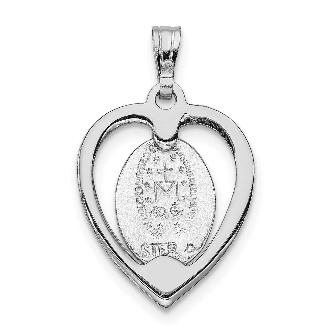 Lovely Rita's Pendants & Charms Sterling Silver Miraculous Heart Medal