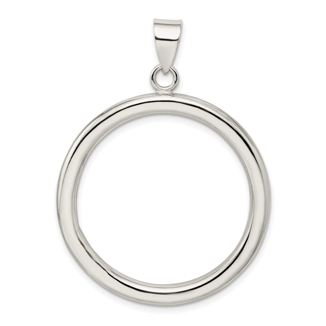 Lovely Rita's Pendants & Charms Sterling Silver Modern Circle Pendant Slide