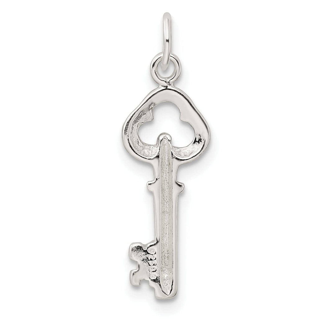 Lovely Rita's Pendants & Charms Sterling Silver Open Back Key Charm Pendant