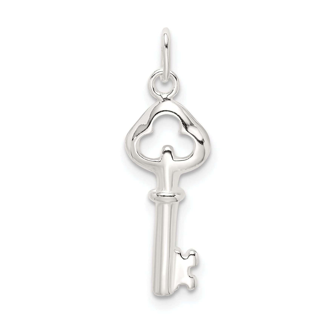 Lovely Rita's Pendants & Charms Sterling Silver Open Back Key Charm Pendant