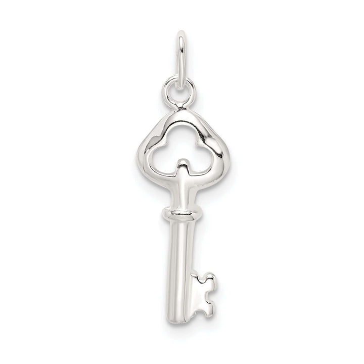 Lovely Rita's Pendants & Charms Sterling Silver Open Back Key Charm Pendant
