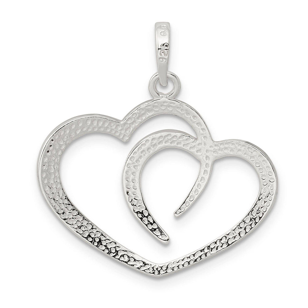 Lovely Rita's Pendants & Charms Sterling Silver Open Double Heart Pendant