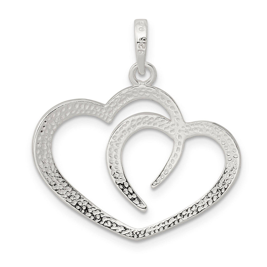 Lovely Rita's Pendants & Charms Sterling Silver Open Double Heart Pendant
